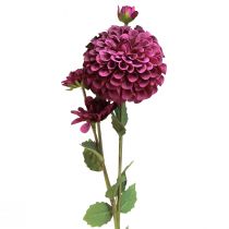 Article Fleurs artificielles Dahlia à fleurs violettes Ø10cm L80cm 2pcs