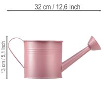 Article Arrosoir décoratif, pot de fleurs en métal rose, Ø 13,5 cm H 12,5 cm