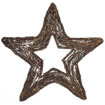 Article Étoiles décoratives à suspendre étoiles de saule naturel 48cm 2pcs