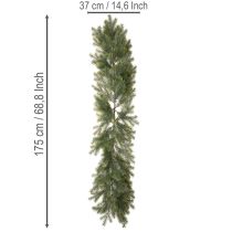 Article Guirlande de branches de sapin artificielles pour compositions florales créatives, 175 cm