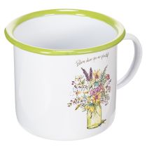 Article Tasse/pot décoratif, émaillé, Ø11,5 cm H10 cm