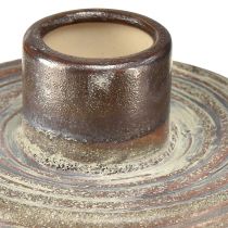 Article Vase décoratif en céramique vase en céramique marron bleu gris 12x10,5cm 2pcs