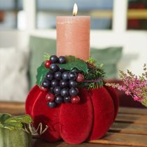 Article Décoration de fenêtre de fruits artificiels noirs de raisin décoratif 22cm