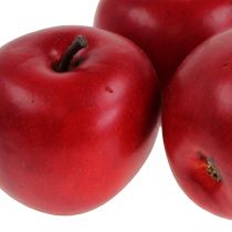 Article Pomme décorative rouge 6,5cm 12 pcs