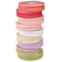 Article Ruban décoratif dentelle au crochet différentes couleurs W12mm L20m