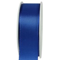 Article Ruban cadeau et décoration bleu foncé 40 mm x 50 m