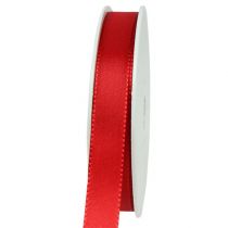 Ruban cadeau et décoration rouge 25mm 50m