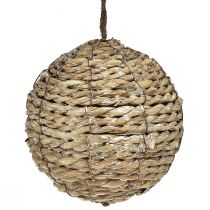 Article Boules décoratives à suspendre boules paille gris Ø15cm 3pcs