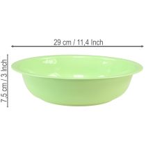 Article Bol décoratif en métal, vert, aspect émaillé, Ø29cm