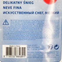 Article Neige décorative en PE artificielle fine neige blanche 75g