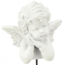 Article Figurine ange pour cimetière Décoration funéraire piquet 5cm 6pc
