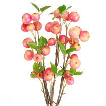 Article Branches décoratives pomme ornementale jaune/rouge automne hiver L58cm 3 pcs