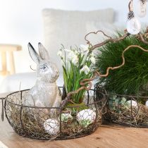 Article Corbeille à pain en fil de fer avec anse Marron Ø35/30/25cm Lot de 3