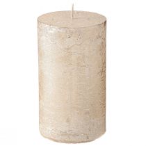 Article Bougies unies platine 70x120mm 4 pcs