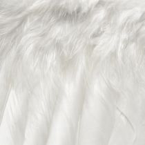 Article Ailes d&#39;ange en plumes blanches – décoration de Noël romantique à suspendre 25×18cm 3pcs