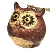 Article Adorables pendentifs hibou – Tons marron rustiques, 5,6 cm – Décoration parfaite pour l&#39;automne et Noël – Lot de 3