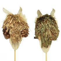 Article Bouchons de fleurs décoratifs hibou décoration d'automne naturel Ø4cm H8cm 4pcs