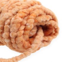 Article Cordon en feutre moelleux Mirabell 25 m orange clair