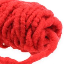 Article Cordon feutre polaire Mirabell 25m rouge