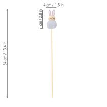 Article Figurines de lapins de Pâques tout doux pour des fêtes de Pâques joyeuses, décoration de chambre, 34 cm, lot de 12