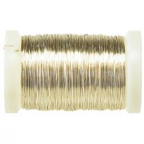 Article Fil de fleuriste fil de myrte champagne 0,30mm 100g 3 pcs