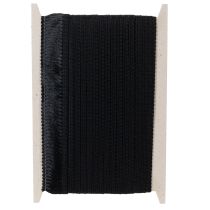 Article Ruban noir à franges 4 cm, cordon, lurex décoratif à franges 25 m