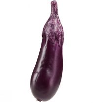 Article Décoration végétale aubergine alimentaire factice 15cm