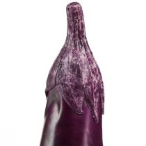 Article Décoration végétale aubergine alimentaire factice 15cm
