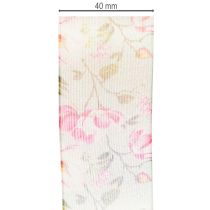 Article Ruban cadeau à motif floral pour un emballage cadeau élégant, 15 m