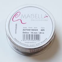 Article Ruban cadeau à pois pour une décoration de mariage élégante et des emballages créatifs, 1,5 cm de large, 20 m de long