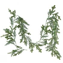 Article Guirlande de sapin réaliste longueur 180 cm - parfaite pour une décoration intérieure festive, vert frais, idéale pour Noël et les vacances