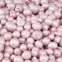 Article Perles décoratives brillantes 4mm - 8mm granulés d&#39;argile rose 1l