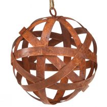 Article Boule métal rouillé Ø15cm boules de jardin extérieur 2pcs