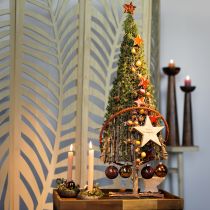 Article Branche d&#39;églantier artificielle jaune/orange, décoration d&#39;églantier L95cm