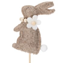 Article Figurine décorative de lapin de Pâques pour les décorations printanières et les accents saisonniers, 42 cm, lot de 8