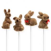 Article Lapins de Pâques sur fil, assortis, 5cm - 7cm 20 pcs