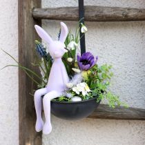 Article Tabouret Bunny Edge Lapin de Pâques Floqué Violet Lilas – 2e Choix – 28cm 3 Pièces