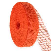 Article Ruban de jute orange, 5 cm de large, 40 m de long