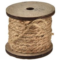 Article Cordon de jute cordon décoratif rustique Bobine en bois Ø5mm de 7m chacune 2 pièces