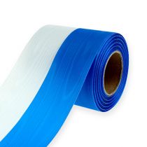 Article Rubans pour couronnes Moiré Bleu-Blanc 100 mm