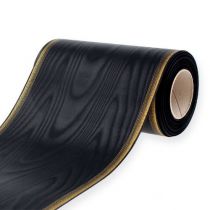 Article Ruban couronne Moiré 175 mm, noir