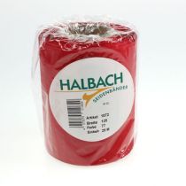 Article Ruban rouge pour couronne 125 mm x 25 m - Ruban pour compositions florales funéraires, lettrage et décoration