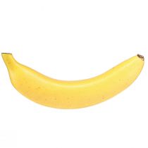 Article Banane artificielle décorative jaune, fruit artificiel semblable à de vrais fruits, 18 cm