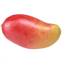Article Mangue artificielle rouge, jaune, factice alimentaire réaliste 15cm