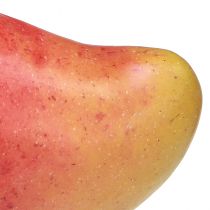 Article Mangue artificielle rouge, jaune, factice alimentaire réaliste 15cm