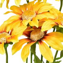 Article Tournesols Artificiels Fleurs Décoratives Jaune 79cm 3pcs