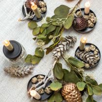 Guirlande artificielle eucalyptus aux chardons déco automne 150cm