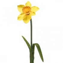 Jonquille artificielle fleur de soie jonquille jaune 59cm