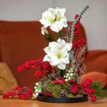Article Branche de baies artificielles branche artificielle rouge décoration de Noël 74cm
