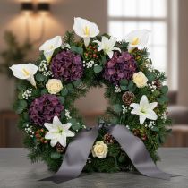 Article Lys calla artificiel à étamines jaunes, fleurs décoratives, 35 cm, lot de 10